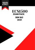 ECS1500 Exam Pack 2023 - Answers for past examination papers 