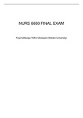 NURS 6660 Final Exam/ NURS6660 Final Exam (250 Q&A, All Versions, most recent)
