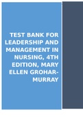 Test Bank for Leadership and Management in Nursing 4th Edition By Mary Ellen