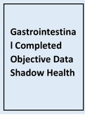 Gastrointestinal Completed Objective Data Shadow Health and transcript