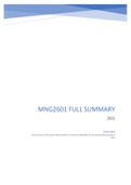 MNG2601 - Summary for 2021 Examination