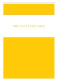 MNB1501 Exam pack 2021