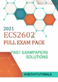 ECS2602-2023FULL EXAMPACK PAST PAPERS SOLUTIONS, NOTES , GUIDE TO ANSWER EXAM QUESTIONS AND FEEDBACK FROM TUTORIAL LETTERS