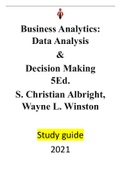 Business Analytics Data Analysis & Decision Making 5Ed. by S. Christian Albright, Wayne L. Winston 