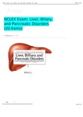 NCLEX Exam: Liver, Biliary, and Pancreatic Disorders (20 Items)