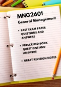 MNG2601 | The only Exam Revision Pack you Need! (Questions and Answers) 