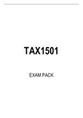 TAX1501  EXAM PACK 2022