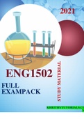 ENG1502-2021FULL EXAMPACK PAST PAPERS SOLUTIONS, NOTES , GUIDE TO ANSWER EXAM QUESTIONS AND FEEDBACK FROM TUTORIAL LETTERS