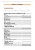 Accounting - Financial statements 