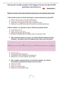 Advanced Cardiovascular Life Support Exam Version B (50 questions and answers) Graded 100% Score