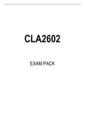CLA2602 EXAM PACK 2023