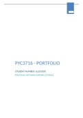 PYC3716 Assignment 3 (portfolio) Semester 1 & 2 2021