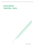 Accounting Notes  - IAS 12 Tax