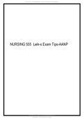 NURSING 555 Leik-s Exam Tips-AANP.