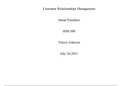 Customer Relationships management ISM 500