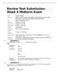 HLTH 3115S-1 Week 4 Midterm Exam (June 2021) SCORE 142.5 out of 150 points