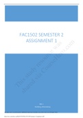 FAC1502 SEMESTER 2 ASSIGNMENT 1.