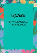 ECS2606 - Environmental Economics Exam Pack