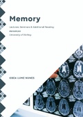Introductory Psychology I - MEMORY