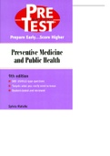 PRETEST SELF-ASSESSMENT AND REVIEW PREVENTIVE MEDICINE AND PUBLIC HEALTH BY SYLVIE RATELLE