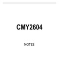 CMY2604 STUDY NOTES