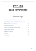 PYC1501 Basic Psychology