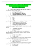 ATI  NURSING Care of Children RN  PROCTORED EXAM(COMPLETE QUESTIONS AND ANSWERS)(GRADED A+)