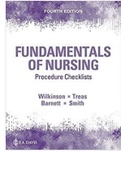complete Test bank for Procedure Checklists for Fundamentals of Nursing, 4th Edition