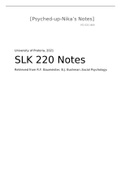 Summary  SLK 220 - Chapter 6: Emotion and Affect 