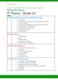IT Theory IEB Grade 11 2021-2022 Complete Notes