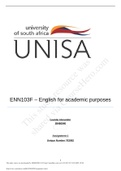 ENN103F – English for academic purposes  Leanda Alexander 59460040 Assignment 1 Unique Number 763092