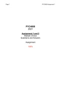 PYC4808 Assignment 1 and 5 Multiple choice 100%