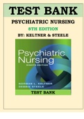 PSYCHIATRIC NURSING, 8TH EDITION BY NORMAN L. KELTNER AND DEBBIE STEELE TEST BANK ISBN: 9780323479516