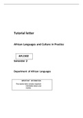 Tutorial letter 2021  African Languages and Culture in Practice AFL 1502