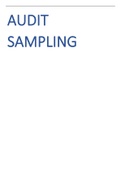 Audit Sampling 