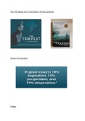 The Tempest and The Dream House Quotes