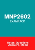 MNP2602 - EXAMPACK (Questions and Answers) 