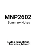 MNP2602 - Notes (Summary)