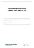 Samenvatting probleem 1-8 IRW + webcasts, colleges, responsie