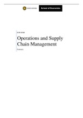 Operations & Supply Chain Management - Summary