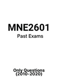 MNE2601 - Exam Questions PACK (2010-2020) 