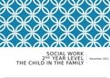 Power point slides/study aid for social work students.