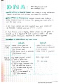 DNA and RNA summary notes 