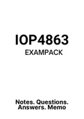 IOP4863 - EXAM PACK (2022)