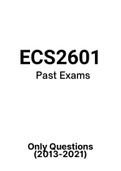 ECS2601 - Exam Questions PACK (2013-2021) 