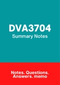 DVA3704 - Summarised NOtes