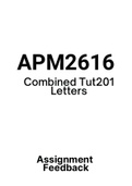 APM2616 - Combined Tut201 Letters (2010-2021)