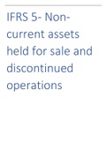 IFRS 5 non-current assets held for sale 
