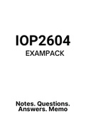 IOP2604 - EXAM PACK (2022) 