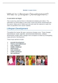 PSY 101 Developmental (Lifespan) Pyschology Module 1 - 8 exam review- PORTAGE LEARNING